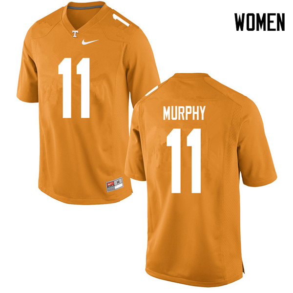Women #11 Jordan Murphy Tennessee Volunteers College Football Jerseys Sale-Orange